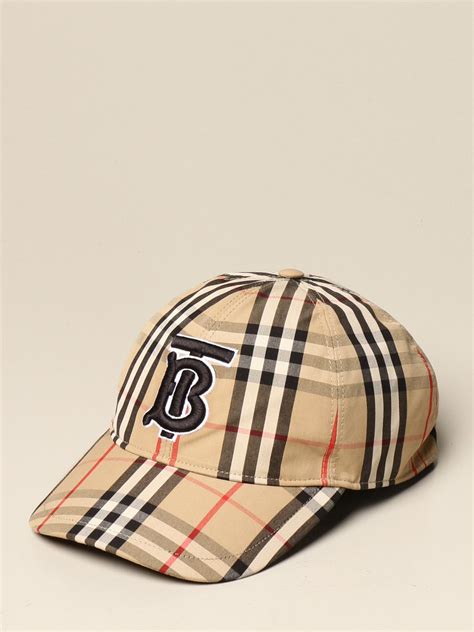 monogram burrberry hat